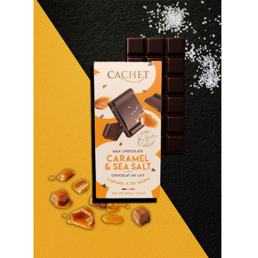 Cachet Caramel and Sea Salt Milk Chocolate
