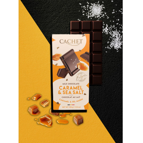 Cachet Caramel and Sea Salt Milk Chocolate