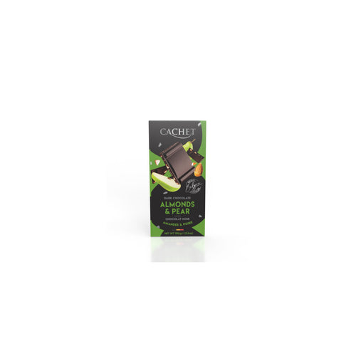 Cachet Almonds and Pear Dark Chocolate