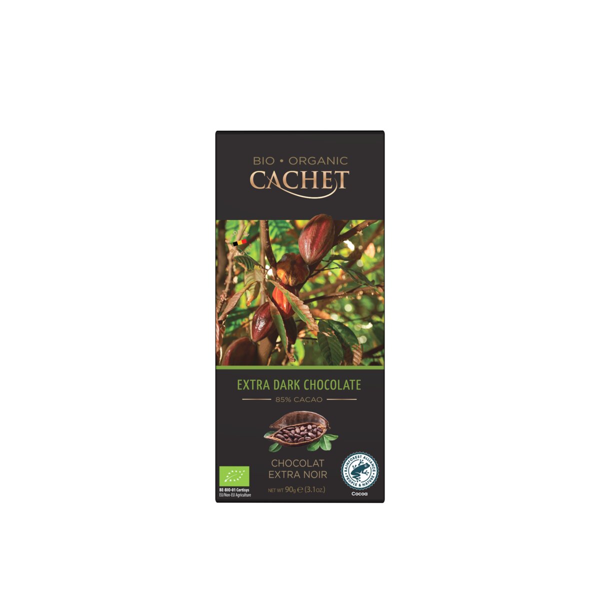 Cachet Organic 85% Extra Dark Chocolate