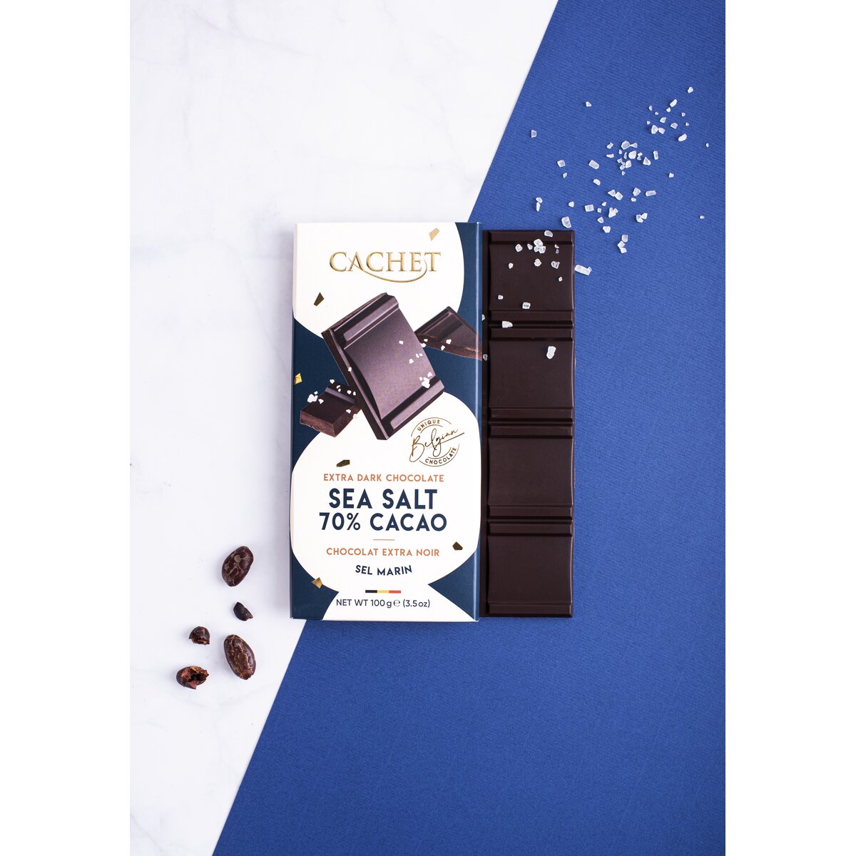 Cachet Sea Salt 70% Dark Chocolate