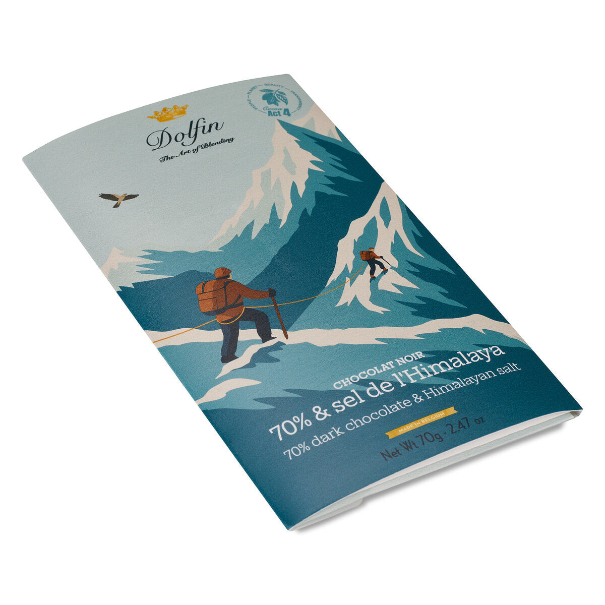 Dolfin 70% Dark Chocolate and Himalayan Salt