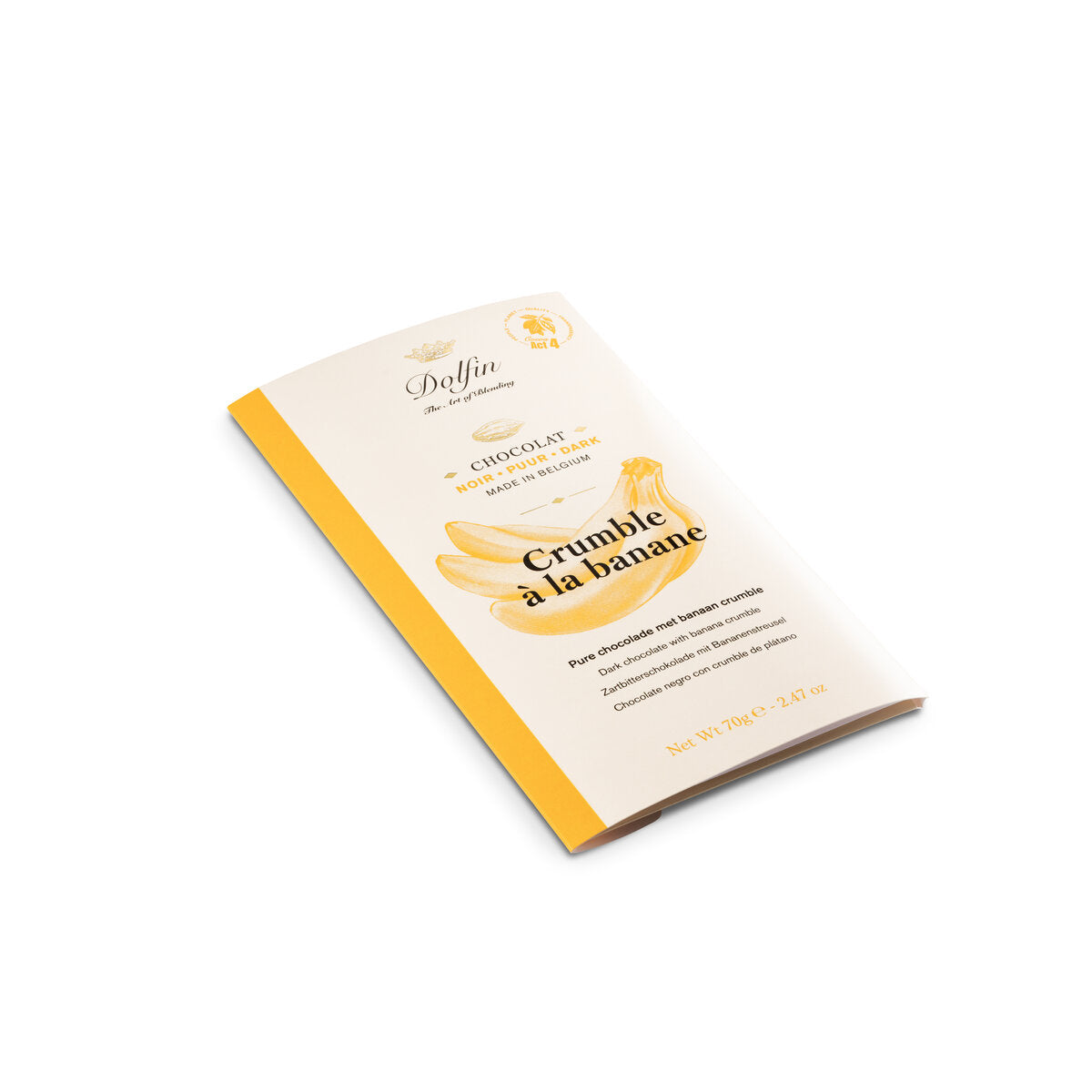 Dolfin Dark Chocolate With Banana Crumble