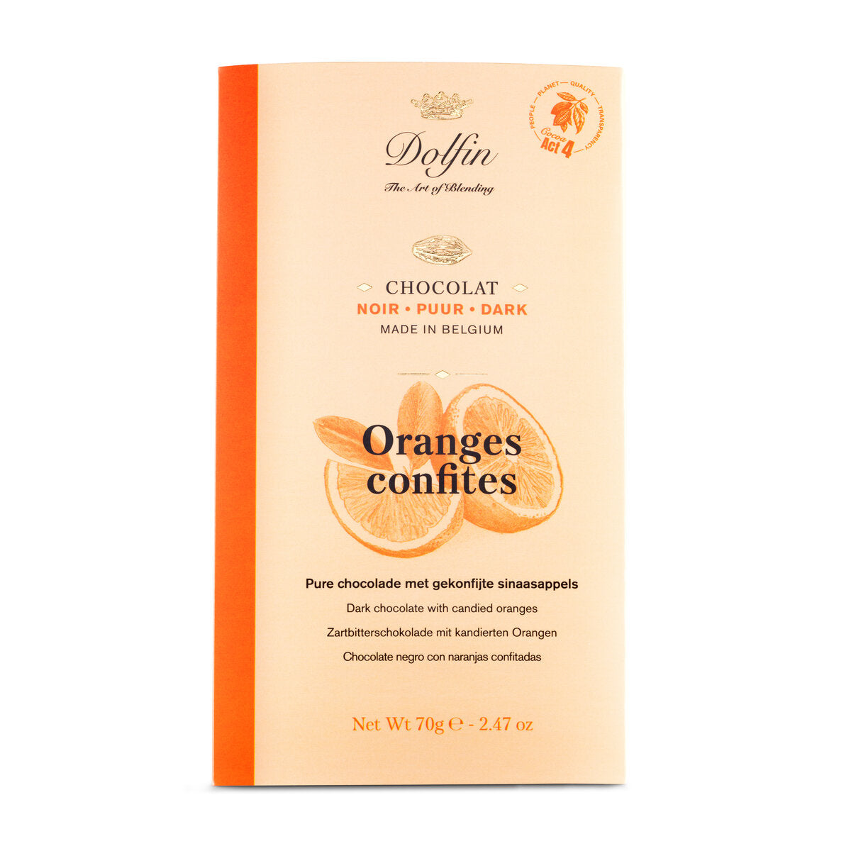 Dolfin Dark Chocolate With Candied Orange