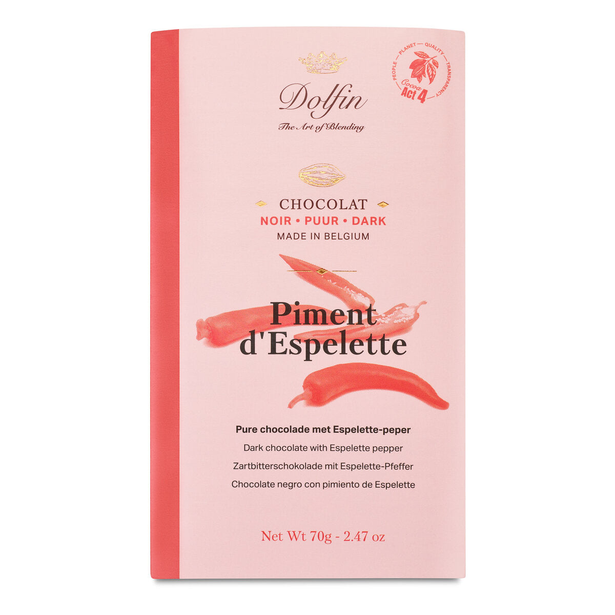 Dolfin Dark Chocolate With Espelette Pepper