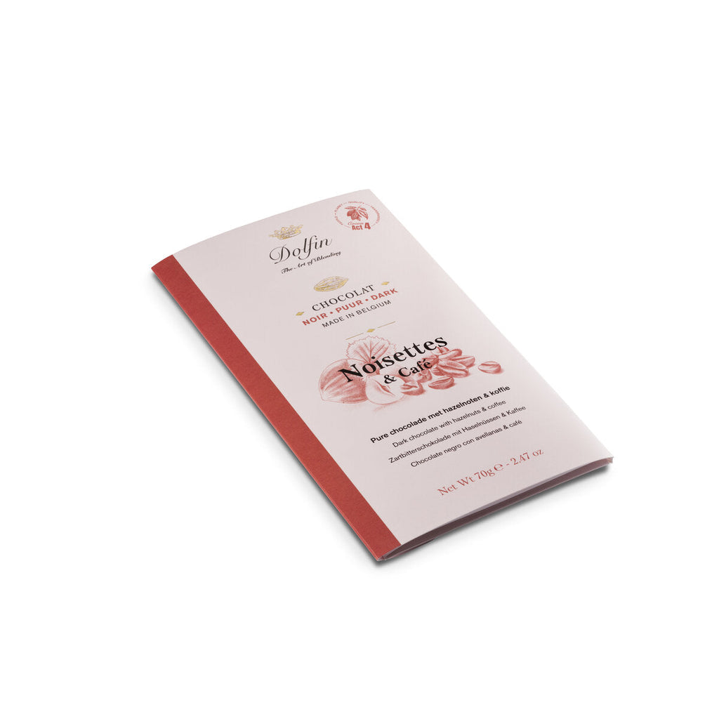 Dolfin Dark Chocolate With Hazelnut and Coffee