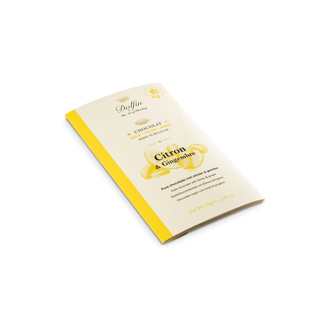 Dolfin Dark Chocolate With Lemon and Ginger