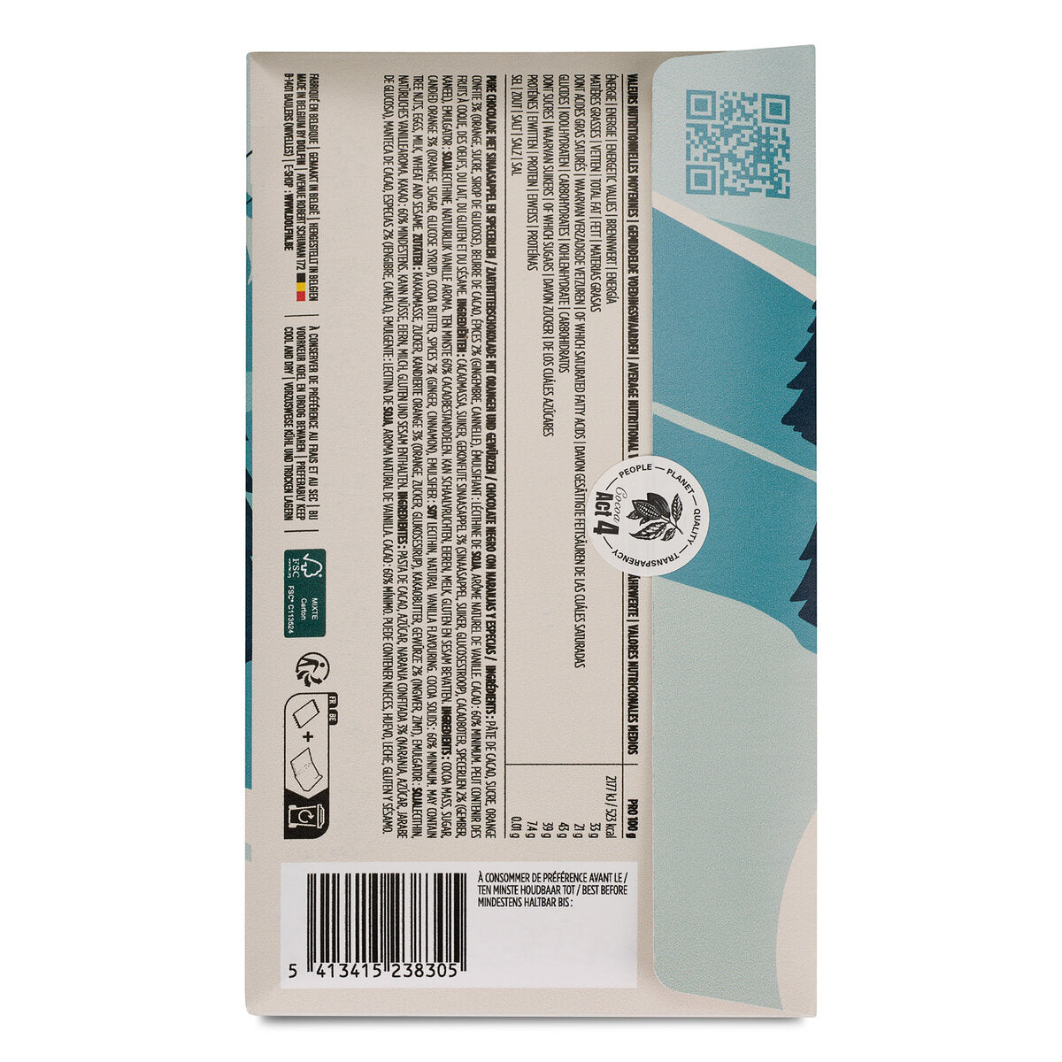 Dolfin Dark Chocolate With Oranges and Spices