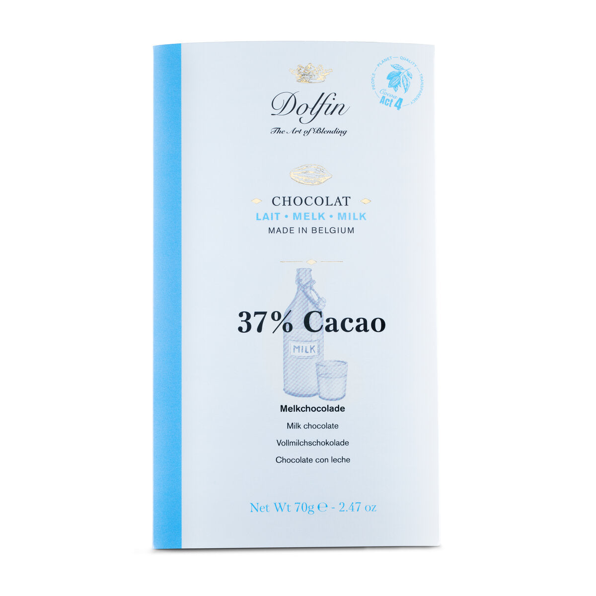 Dolfin Milk Chocolate 37% Cacao