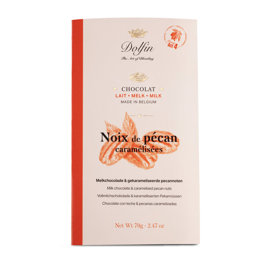 Dolfin Milk Chocolate and Carmelised Pecan Nuts