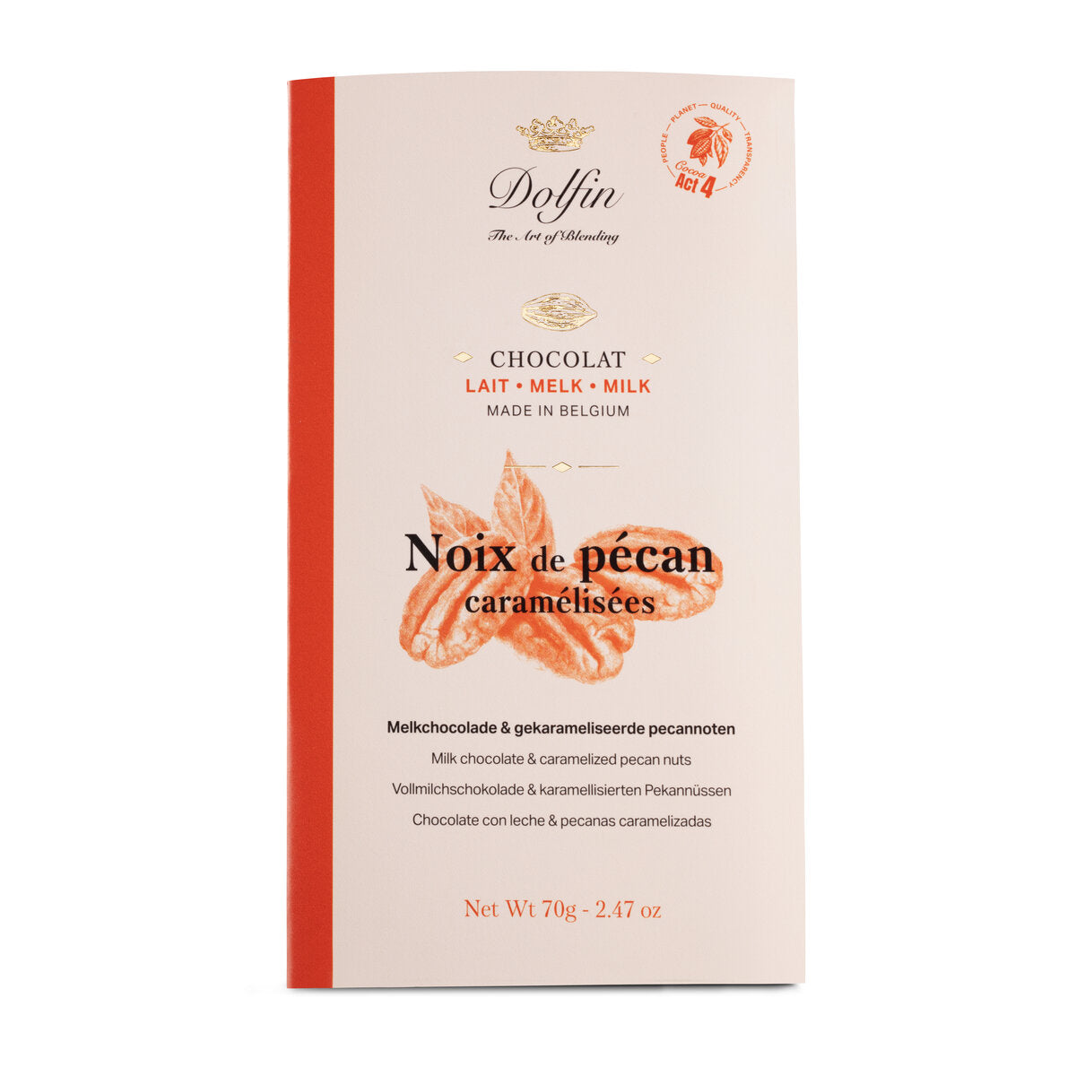 Dolfin Milk Chocolate and Carmelised Pecan Nuts