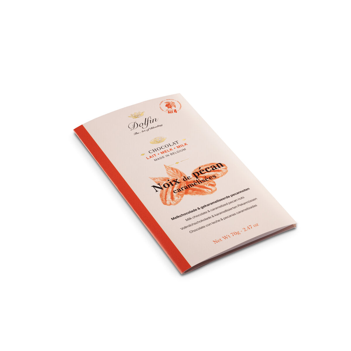 Dolfin Milk Chocolate and Carmelised Pecan Nuts