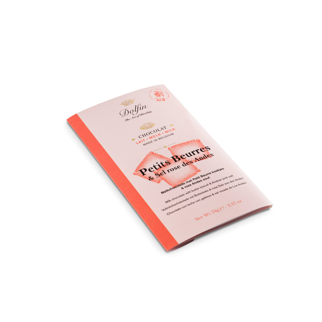 Dolfin Milk Chocolate With Butter Biscuit and Andean Pink Salt