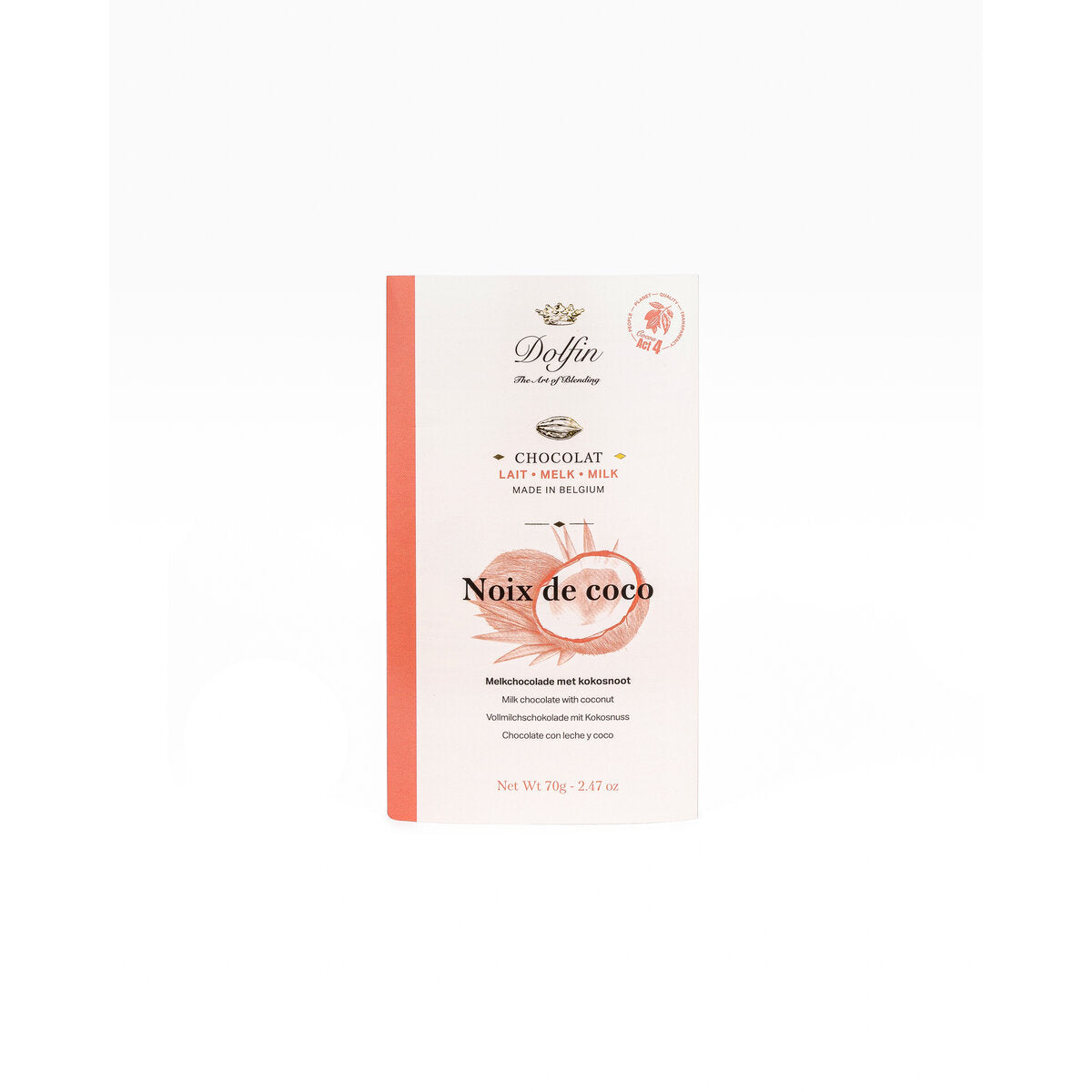 Dolfin Milk Chocolate With Coconut