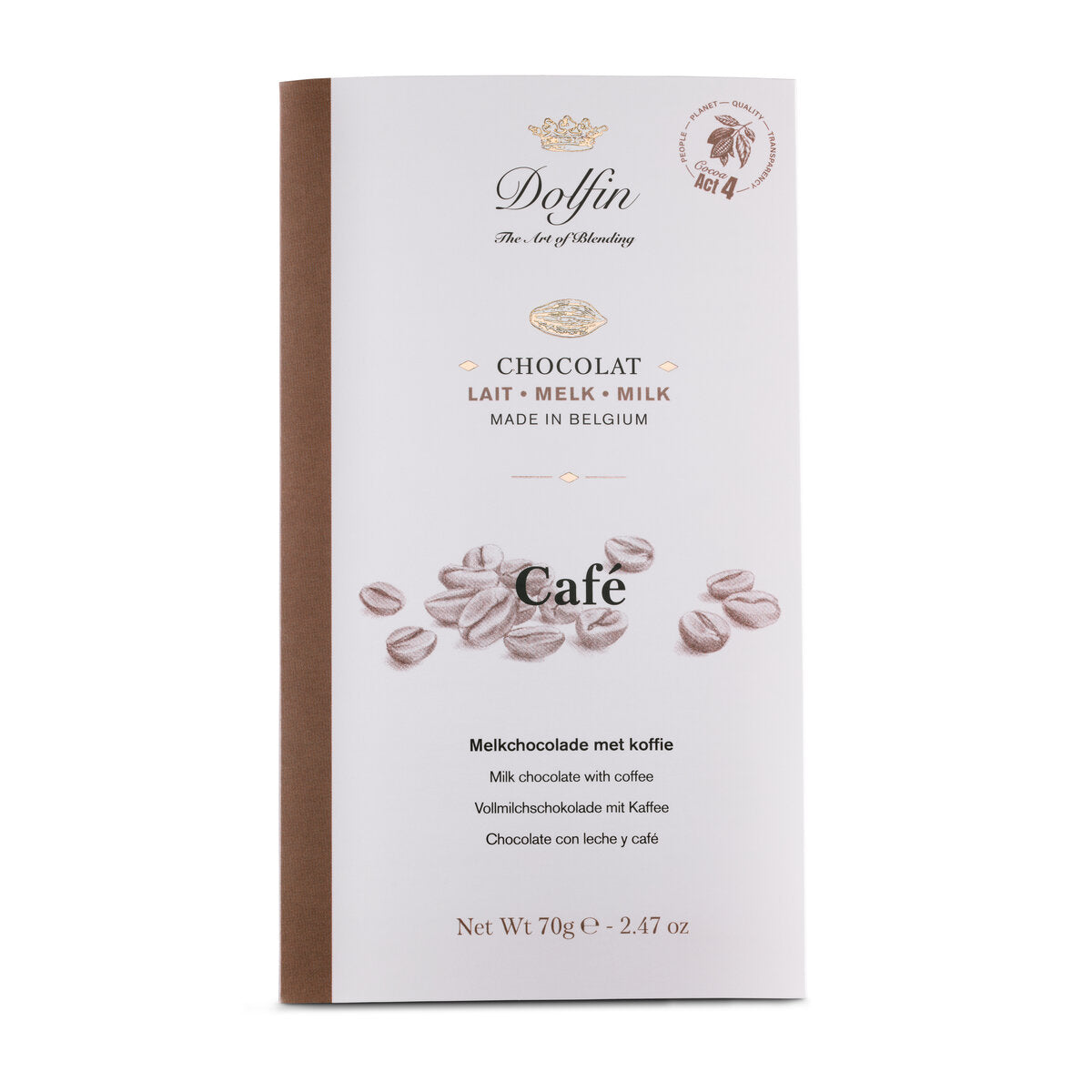 Dolfin Milk Chocolate With Coffee