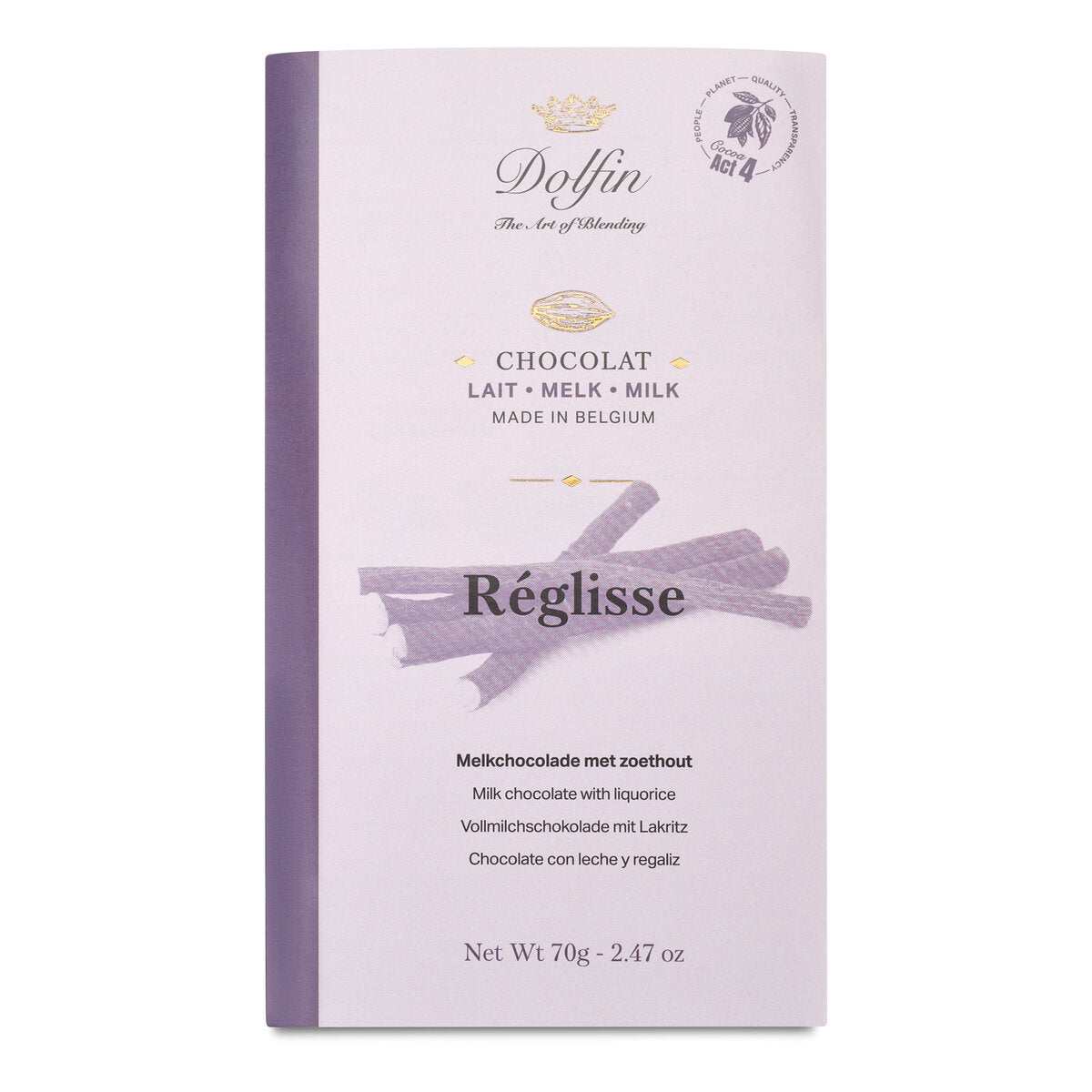 Dolfin Milk Chocolate With Liquorice