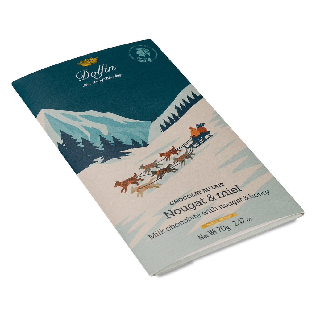 Dolfin Milk Chocolate With Nougat and Honey