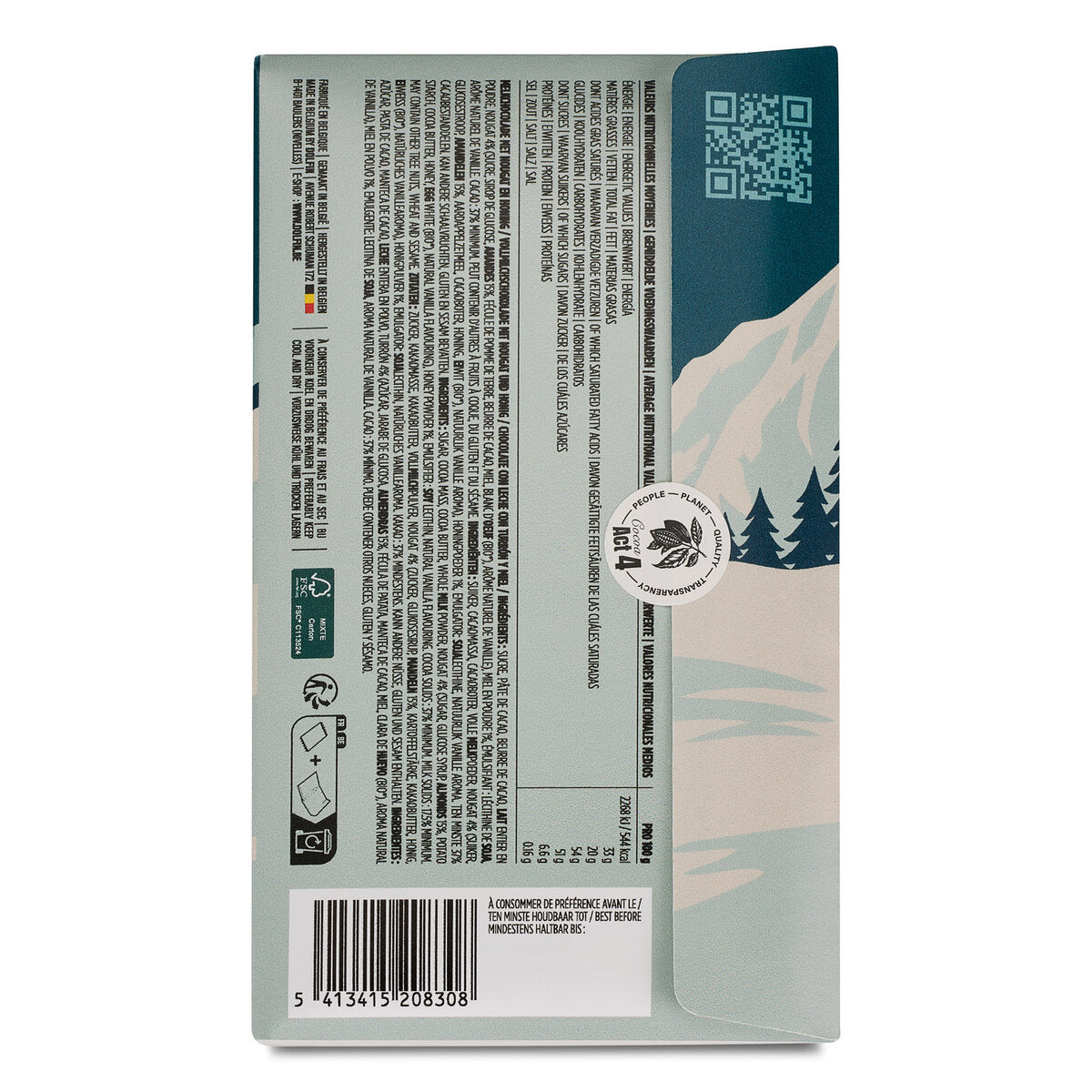 Dolfin Milk Chocolate With Nougat and Honey