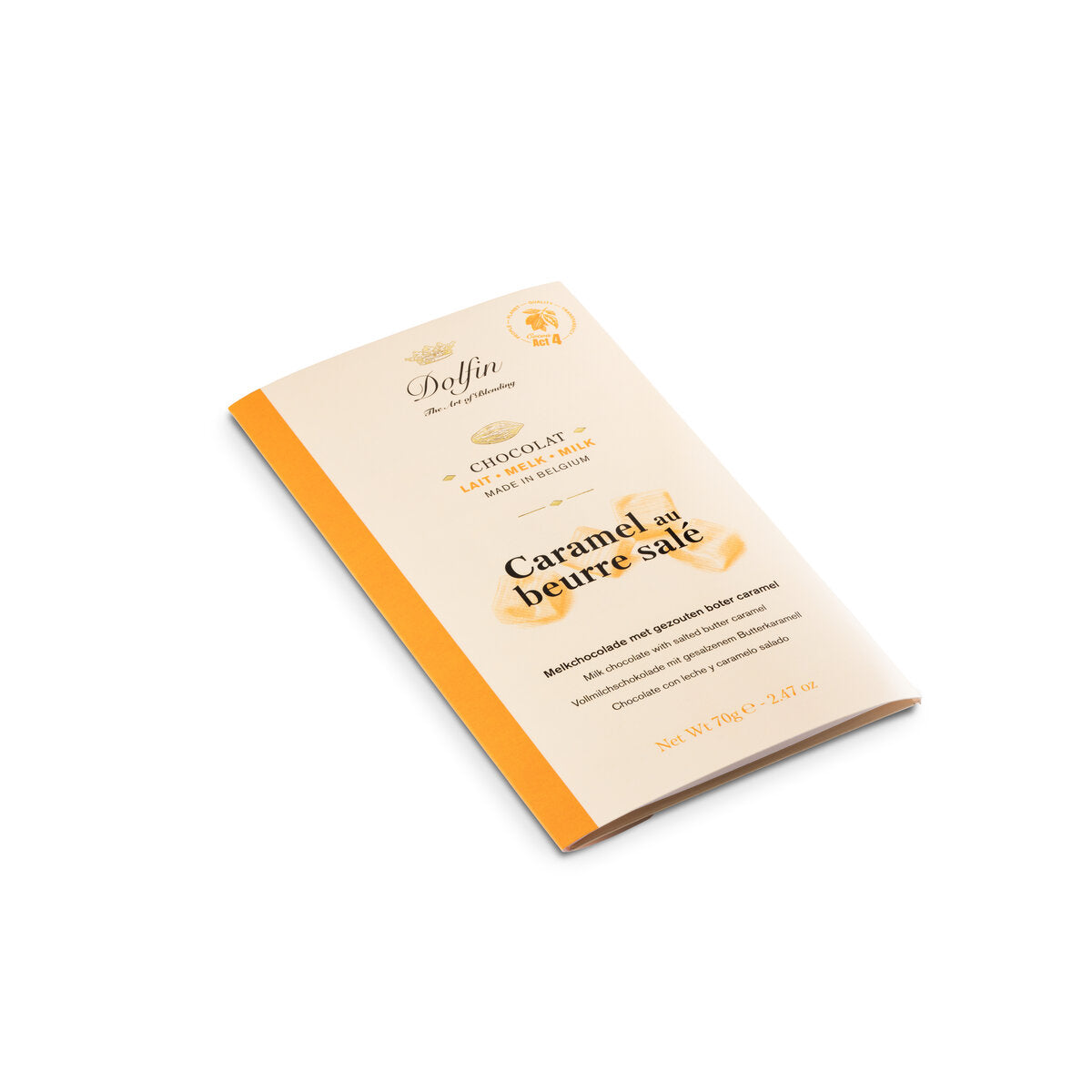 Dolfin Milk Chocolate With Salted Butter Caramel