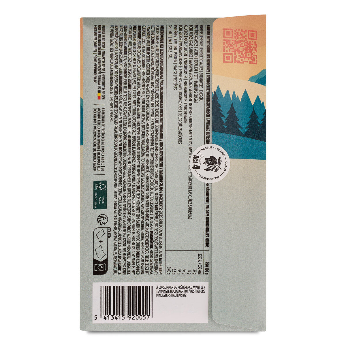 Dolfin Milk Chocolate With Salted Butter Caramel